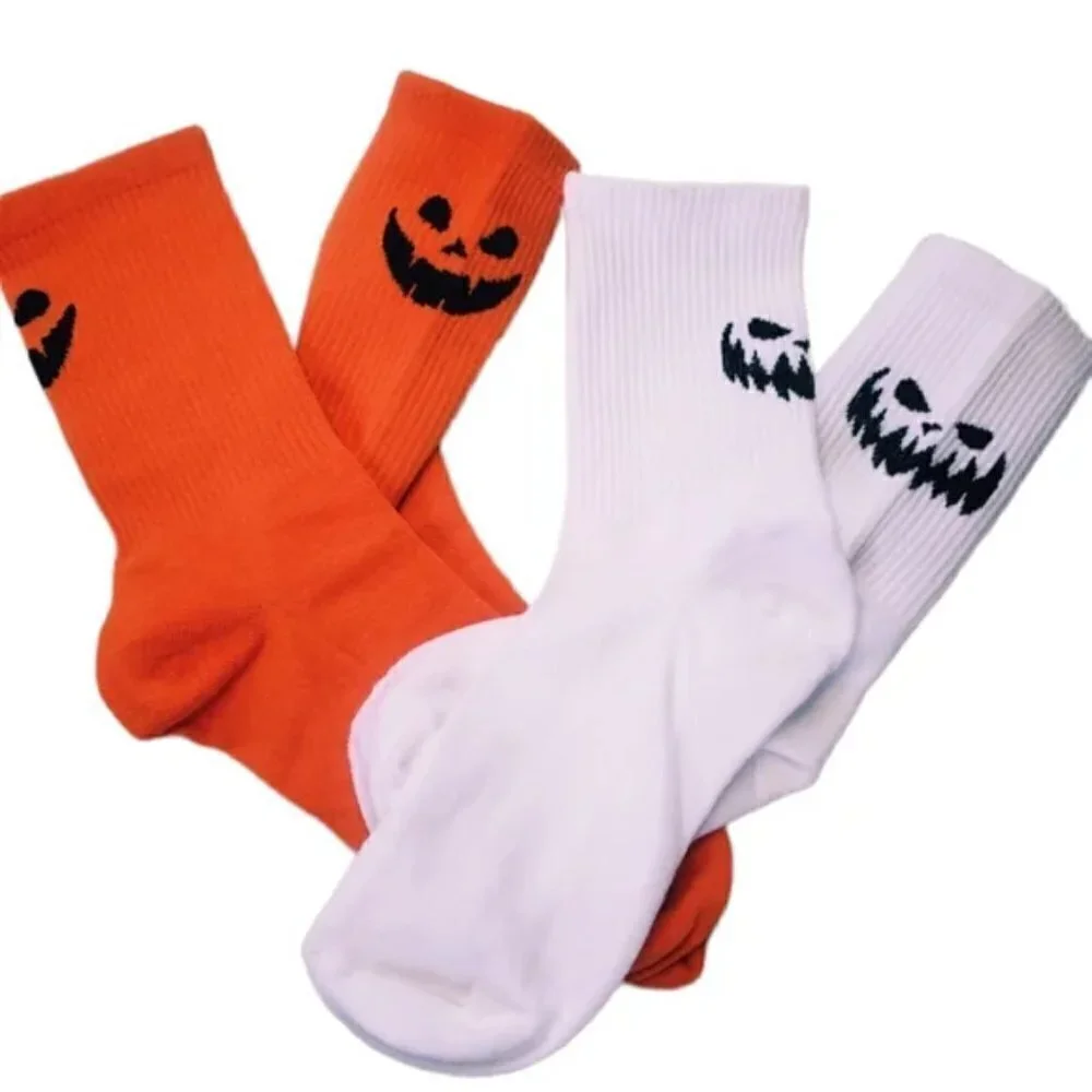 NEW ORANGE PUMPKIN CREW SOCKS